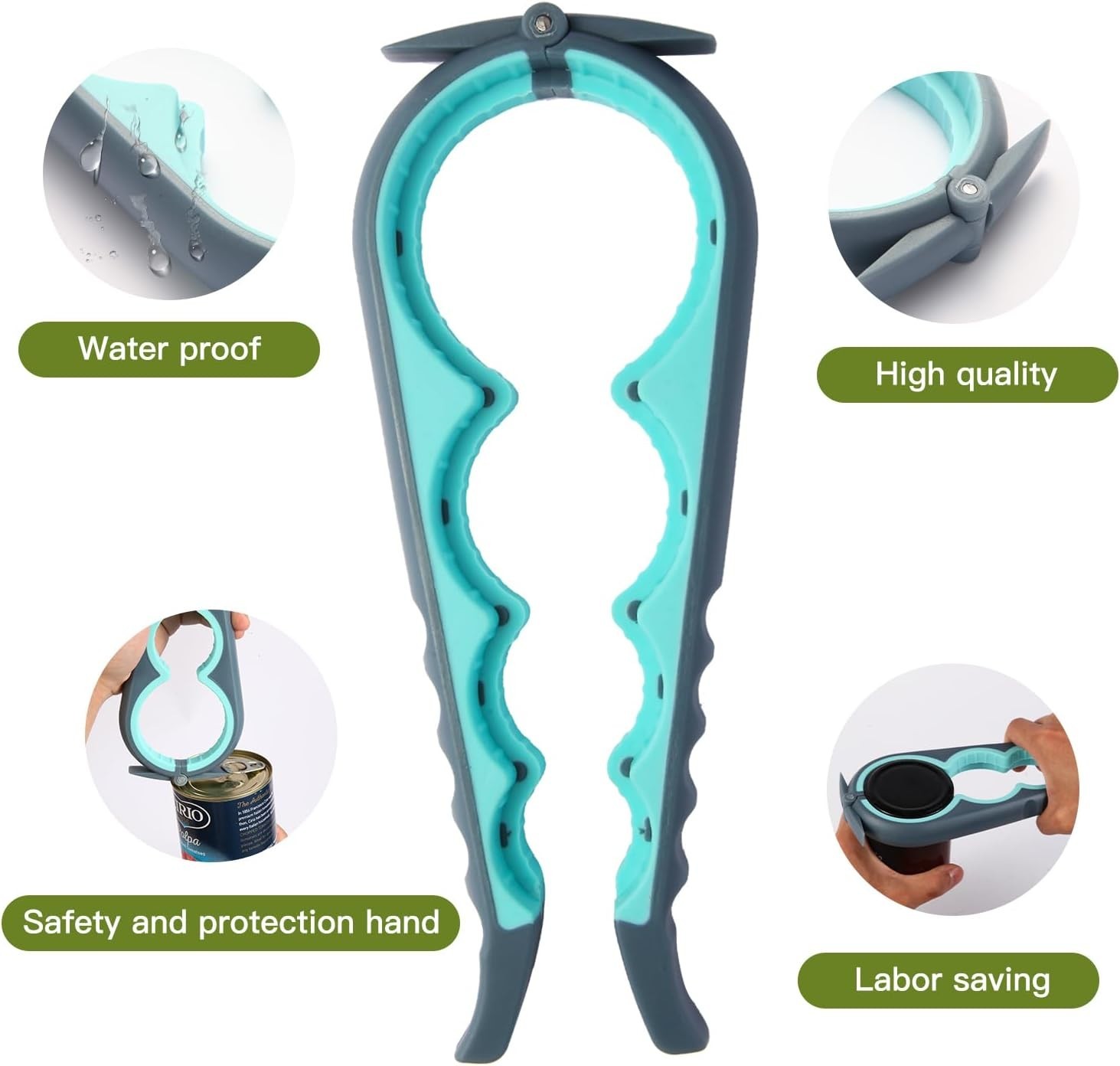 Jar Opener Bottle Opener and Can Opener for Weak hands, Seniors with Arth