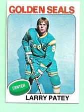 (1) LARRY PATEY 1975-76 TOPPS # 137 SEALS ROOKIE NM CARD (M9966)