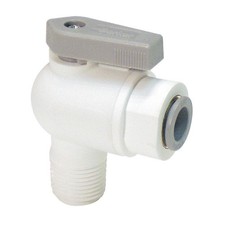 PARKER LFPP4VME6 Manual 2-Way Ball Valve,Push,Polypro 5UMZ4