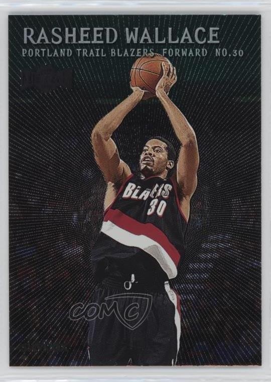 1999-00 Skybox Metal Emerald Rasheed Wallace #97 1e2l