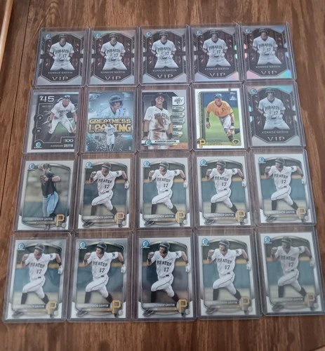 2024-25 Bowman KONNOR GRIFFIN 20 Card Rookie PIRATES Lot CALLED UP TONIGHT!!