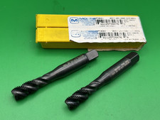 Lot of 2 Morse 3/8"-24 NF GH3 HSS Spiral Flute Taps Semi Bottoming 34476