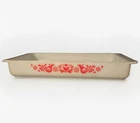 Vintage Pyrex Friendship Red Bird Baking Dish Lasagna Pan 933  13 1/2" X 8 3/4"