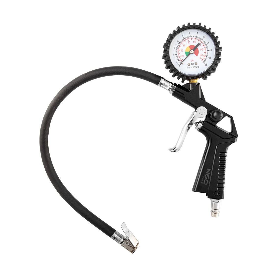Neo , Druckluftaufsatz, Aufblasbare Pistole Mit 63 Mm Manometer - Bild 2