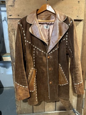 Vintage Genuine Leather jacket, Mexico, Rare, Great Shape, Wow details, Sz 44