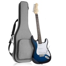 39" Full-Size Electric Guitar Beginner Kit - Blue-White
