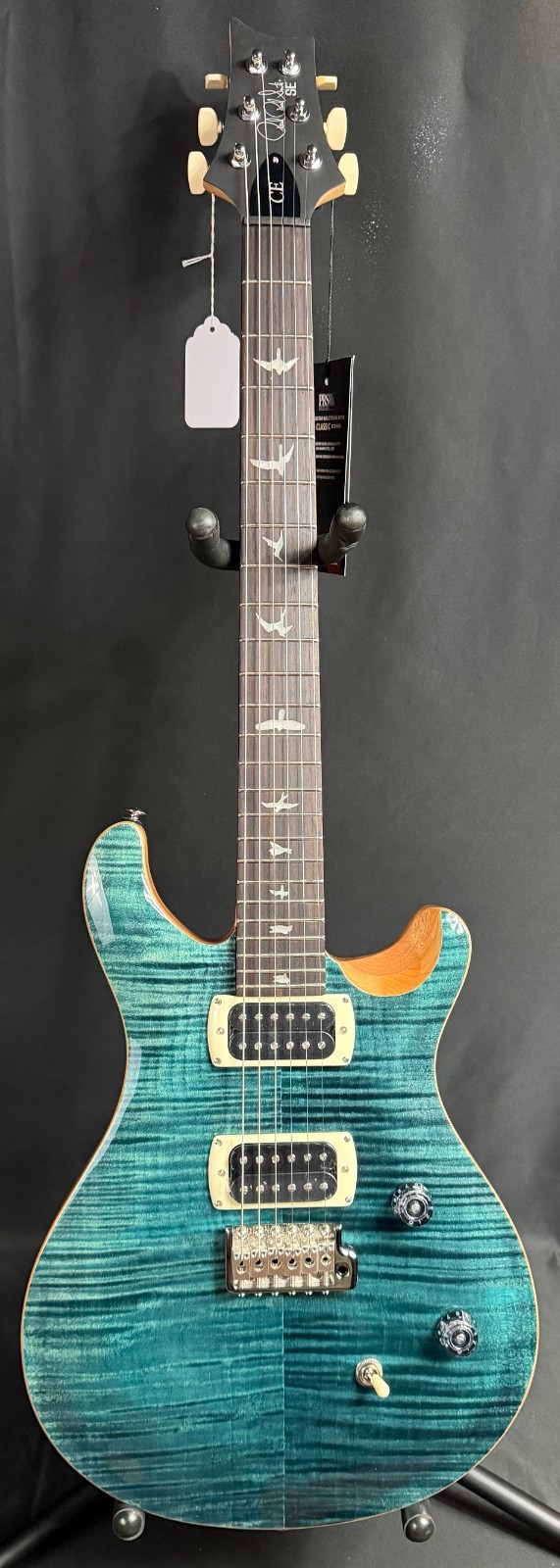 PRS SE CE 24 Maple Top Electric Guitar Slate Blue Finish w/ Gig Bag