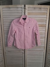 Ralph Lauren Pink Oxford Button Down Classic Preppy Boys Spring Shirt Size 8