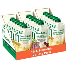 18 PCS Toddler Yogurt Smoothies Variety Pack Baby Food Pouches Prebiotic 3.5oz