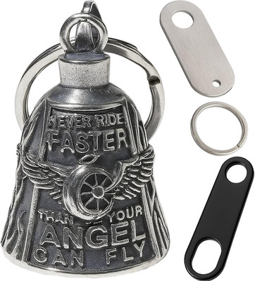 3Er-Set Biker Bell, Guardian Bell Motorrad Glocke, Schlüsselanhänger Mit Glücksb