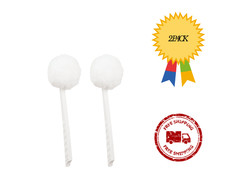 Toilet Bowl Mop White 2 PK