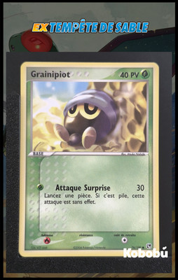 Pokemon Karte Grainipiot 76/100 Ex Sandsturm TDS Block EX FR 5