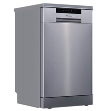 Image of Hisense Hi4 Freestanding Slimline Dishwasher - Half Load - Stainless HS523E15XUK