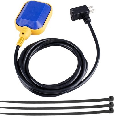 Piggyback Style Float Switch W/10ft Cable 16 Amp Max Pump Run Current