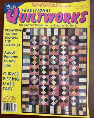 Quilting Magazine Traditional Quilt works March 1991 18 Full Size Patterns