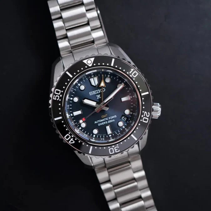 RARE New Seiko Prospex 1968 Heritage GMT Blue Automatic Men Divers