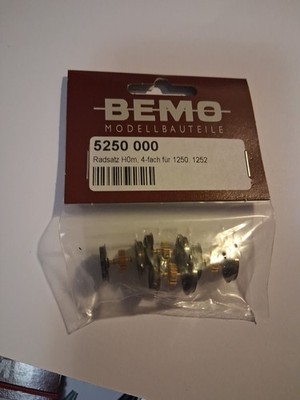 BEMO HOm 4 AXLE WHEELSET FOR 1250, 1252 TRAINS