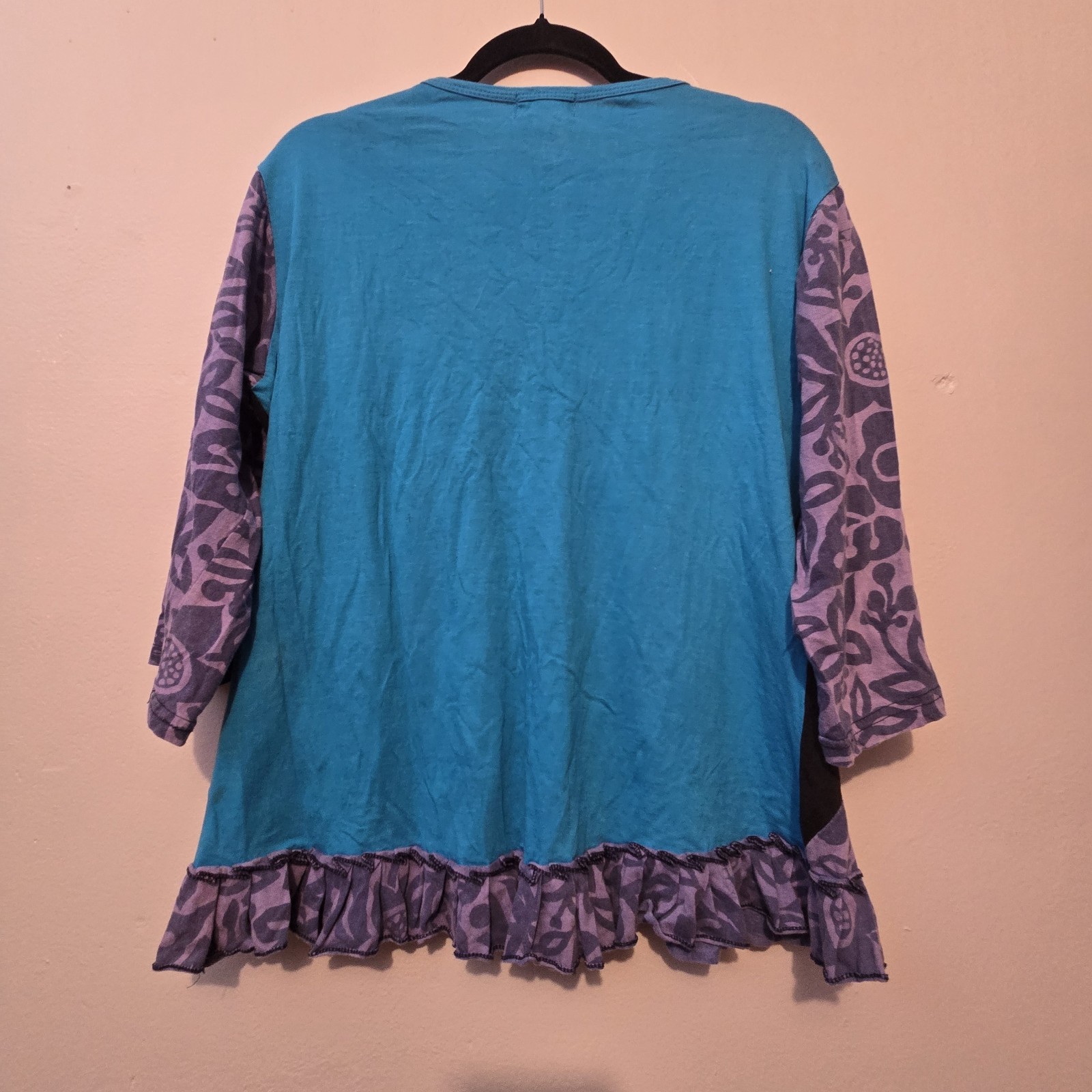 Collection Royale Patchwork Floral Top Womens SM … - image 12