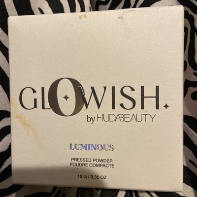 Glowish by Huda Beauty Luminous Pressed Powder 07 TAN LIGHT 10g / 0.35 Oz NIB