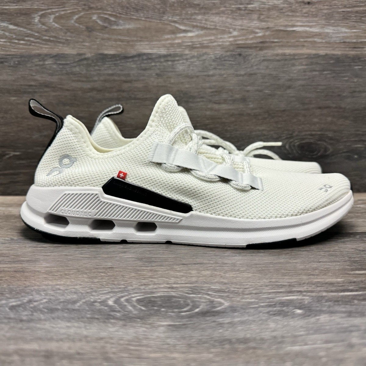Size 9.5 -  On Running‎ Cloudeasy White Black Shoes Sneakers 76.98444 ON Cloudeasy Undyed White for sale | eBay main image 4