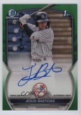 2023 Bowman Chrome Prospect Green Refractor 60/99 Jesus Bastidas Auto 0sn6