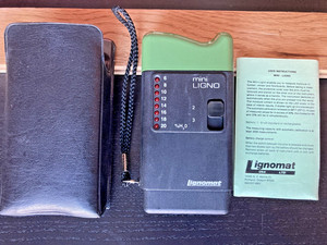 Lignomat Mini Ligno Pin Type Wood Moisture Meter w/ Case, working condition