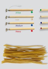 4 Hot Wax Pens, Kistky for Egg Art, Syringe Tips, X-Fine Fine Medium Heavy Wax