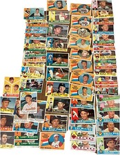 Lot of 66 Vintage 1960 Topps Baseball Cards Stars Commons #9-#455 Vg See Pics
