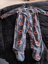 Chicago Bears NFL Team Apparel Baby Pajama Sleeper 6-9 Mo. NWT Free Ship