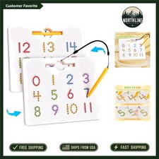 Compact Magnetic Tracing Board 1-20 - Ideal for Preschool Learning and Travel