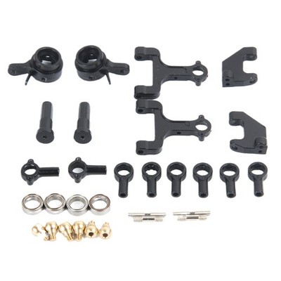 Upgrade Metal Upper Lower Swing Arm Steering Cup Set for 1/10 WPL D12 D42 RC Car