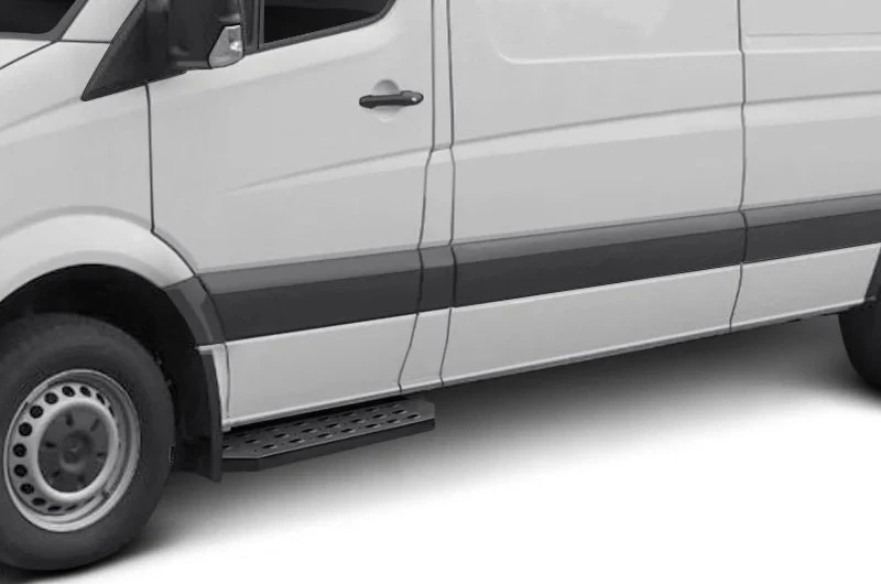 For Ford E-250 03-14 Aries 6.5" RidgeStep Commercial Black Running Boards - Image 4 of 4