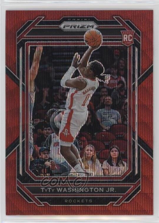 2022-23 Panini Prizm Ruby Wave Prizm TyTy Washington Jr #243 0sn6