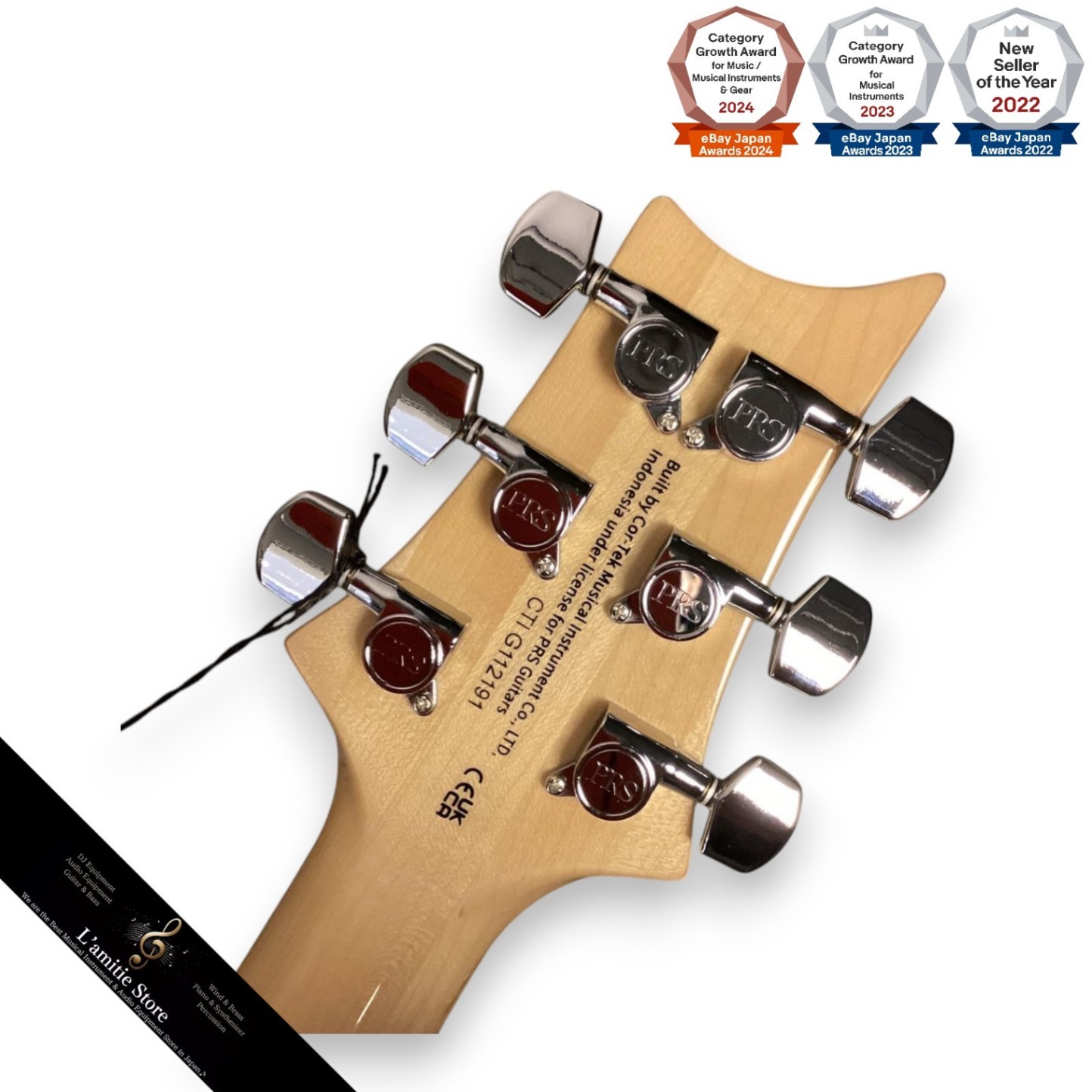 Paul Reed Smith SE Custom 24 Blue Fade Electric Guitar with Mapo neck