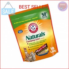 ARM  HAMMER Naturals Clumping Cat , Litter Odor Control, Multi Cat Litter, 18 l