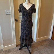 Unbranded Women's Black and Tan Dress
