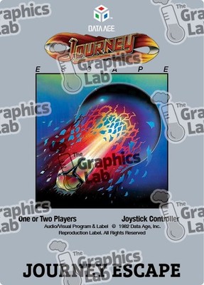 Replacement Game Cartridge Label - Journey: Escape for Atari 2600