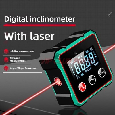 Mini LCD Digital Winkelmesser Magnet Winkelmessgerät Neigungsmesser Inklinometer
