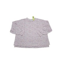 NWT All In Motion Women's French Terry Sweatshirt Light Beige Floral Y63