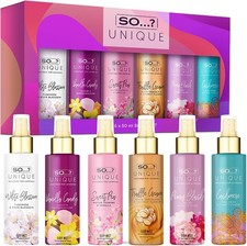 So…? Unique Grande Womens Mini Mist Gift Set, Body Mist Fragrance Spray (6x50ml)