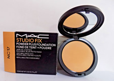 NEW MAC STUDIO FIX POWDER PLUS FOUNDATION 24HR OIL CONTROL SHADE NC17 0.42 OZ.
