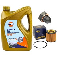 MotoröL Filter Set 0W-30 4 Liter + ÖLablassschraube FüR Seat Ibiza IV ST 1.2