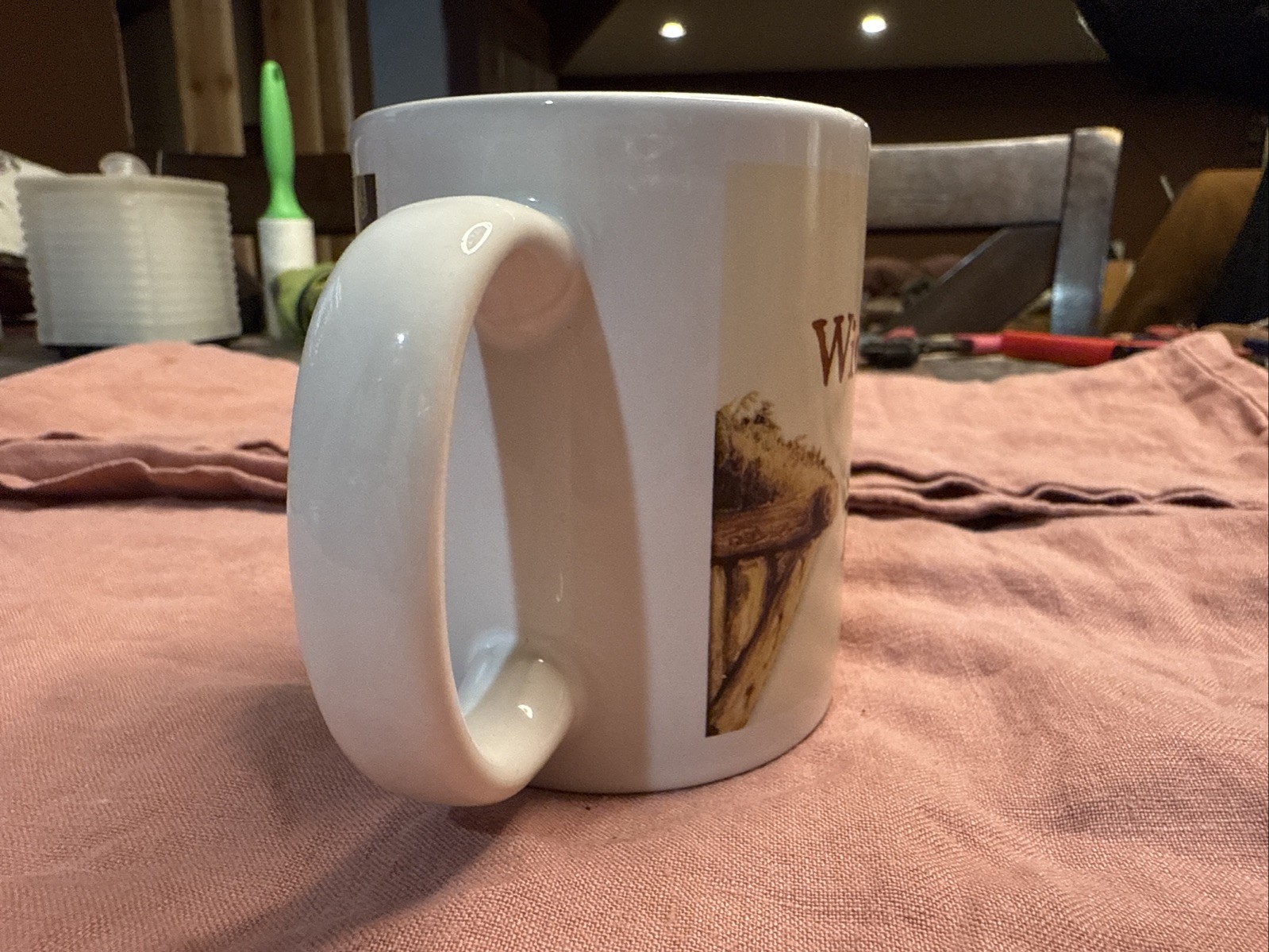 Vintage Leanin Tree Western Gift Mug 1997 Cowboy with no Pants Wide Awake 