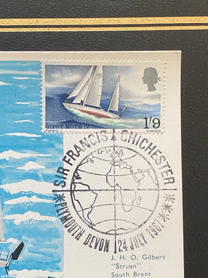 1967 Sir Francis Chichester Gipsy Moth IV Maximum Card FDC; Plymouth SHS - Image 3 of 3