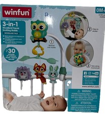 Cochecito de cuna musical móvil relajante WinFun 3 en 1 Woodland Friends Pal