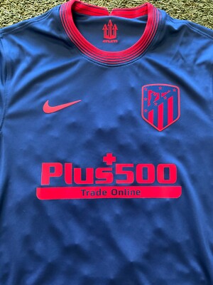 Nike Atletico Madrid Men's Away Jersey 20/21 - Navy/Red | eBay