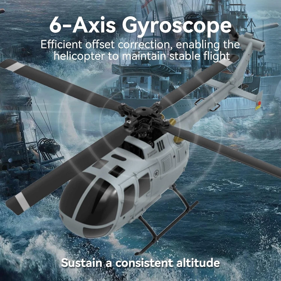 RC Helicopter Hubschrauber  BO105 4CH Flybarless 6-Axis Gyro RTF 2.4GHz - Bild 3 von 4