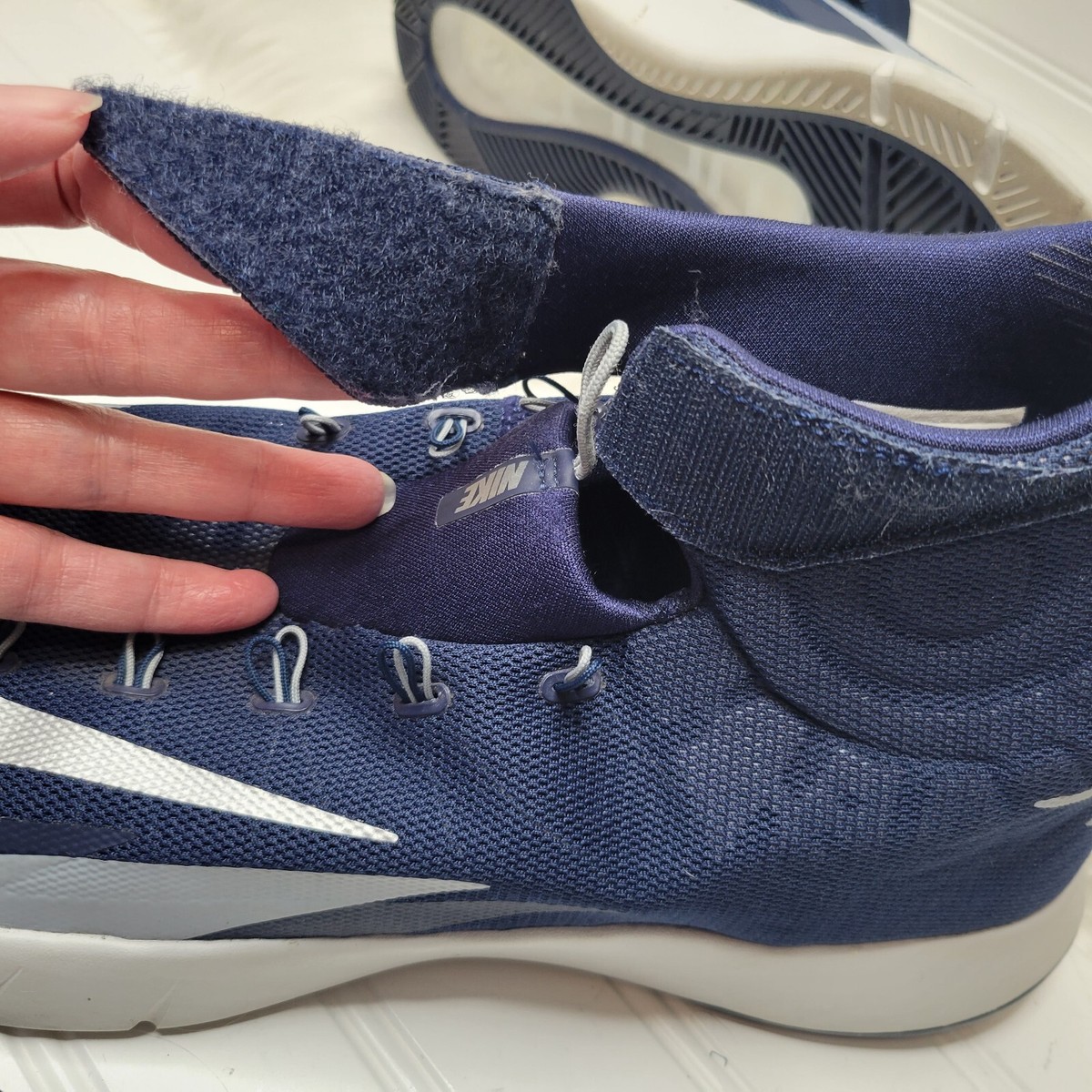 2013 Nike Zoom Hyperrev TB Basketball Shoes sz 14 Navy Blue  display picture 1