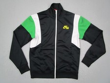 Nike Sportswear Jacket Mens Medium Black Full Zip Colorblock Track Active Sports
