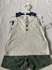 Carters Baby Boy 3M 3 Piece Jungle Outfit NWT